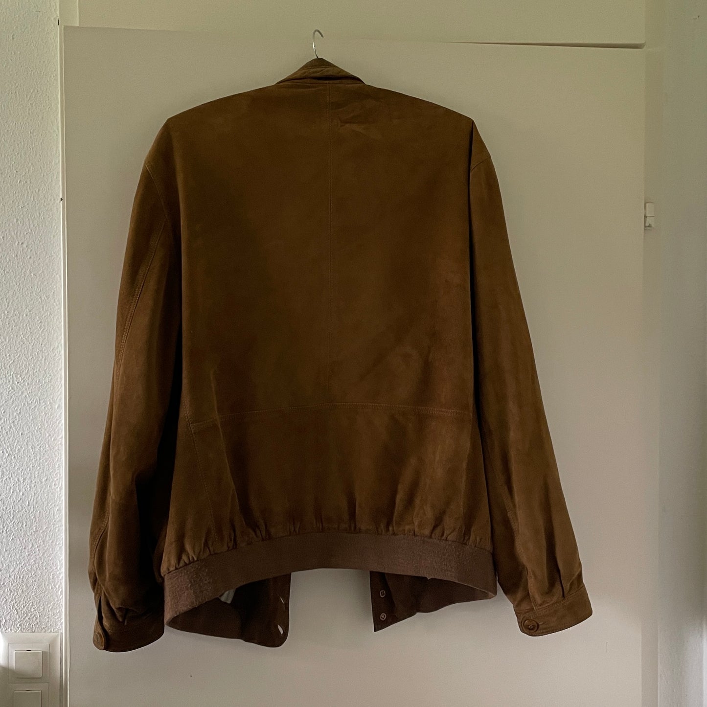 Brown suede light jacket