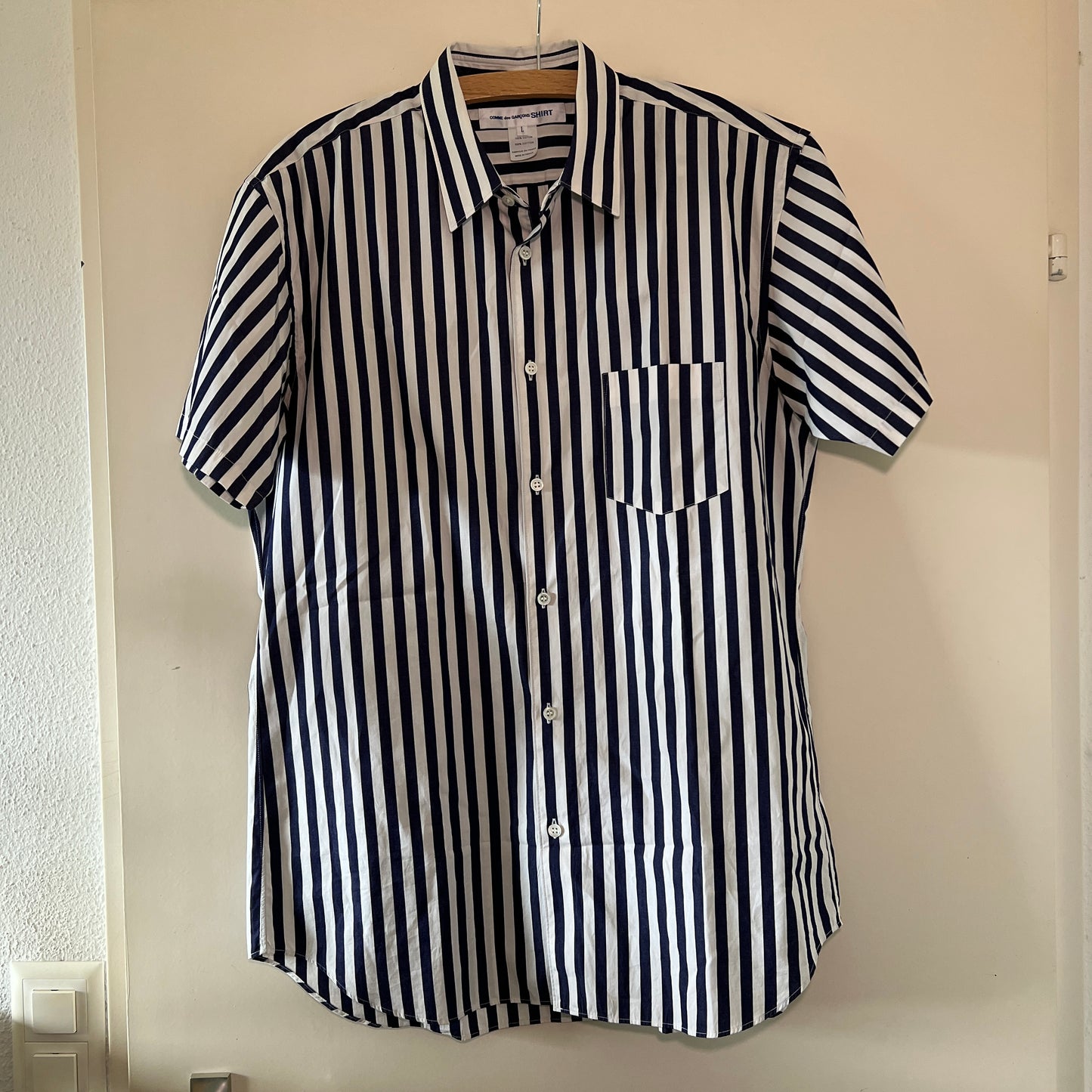 Comme des garcons Shirt Homme white/blue