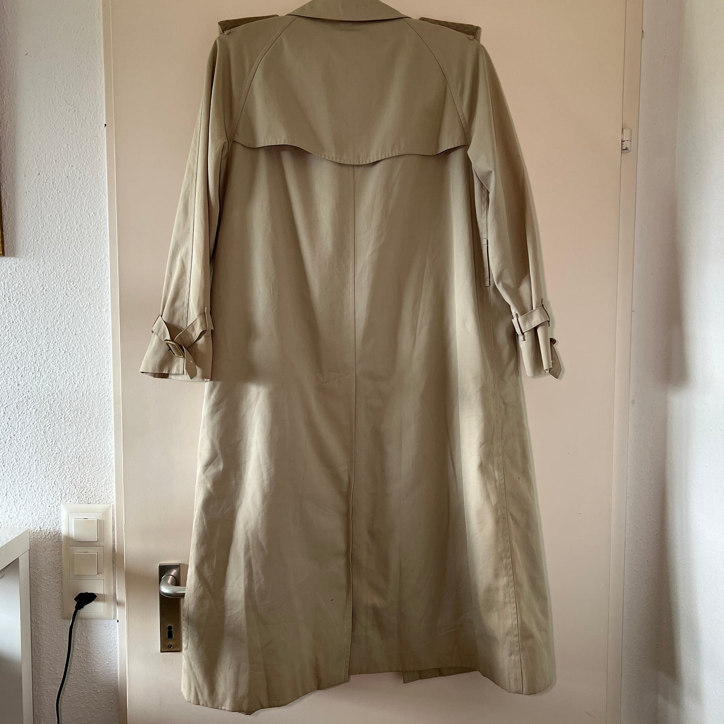 Burberry London like new 80s Nova check Trench coat
