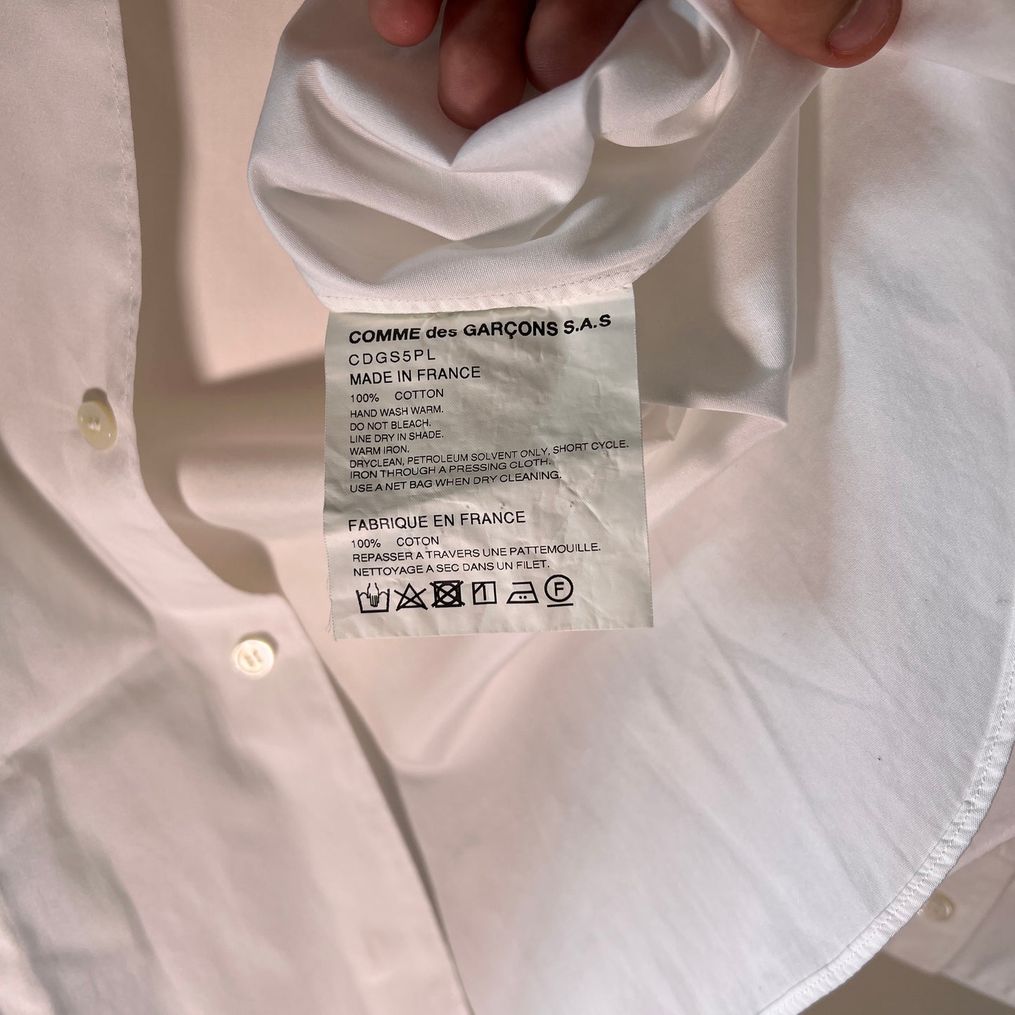 Comme des garcons Shirt Homme white