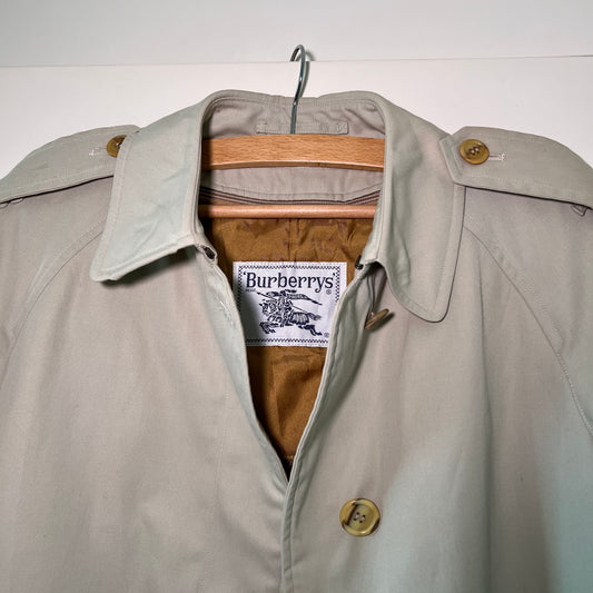 Burberry London like new 80s Nova check Trench coat