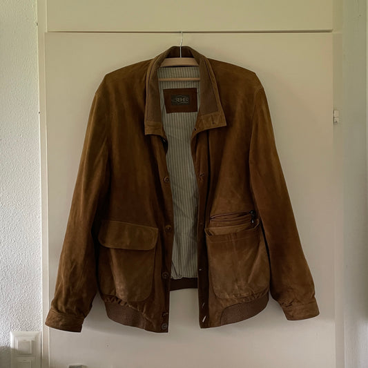 Brown suede light jacket