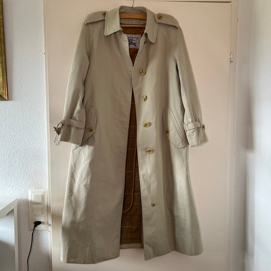 Burberry London like new 80s Nova check Trench coat